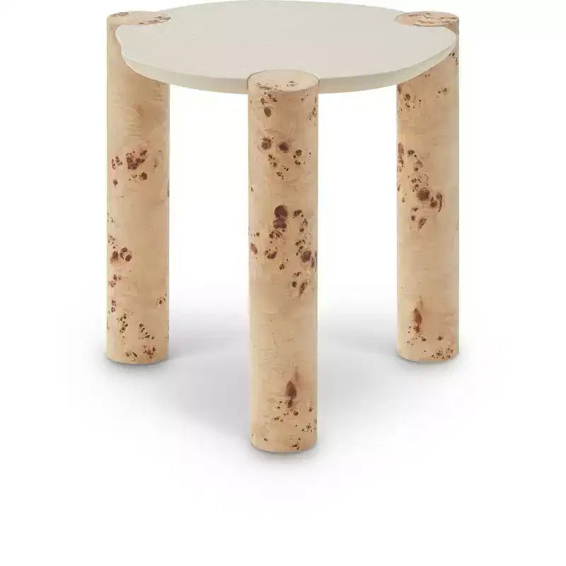 Meridian Furniture,Thor Natural Burl Wood End Table