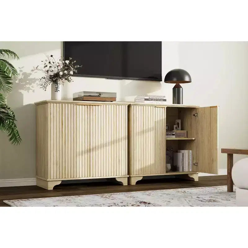 Mobiletto contenitore a 2 ante nero/rovere/bianco con porta scorrevole a grana, credenza da 80 cm per cucina e sala da pranzo
