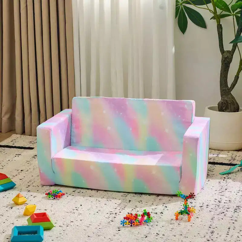 Divano letto pieghevole 2 in 1 per bambini, grigio, 1 posto