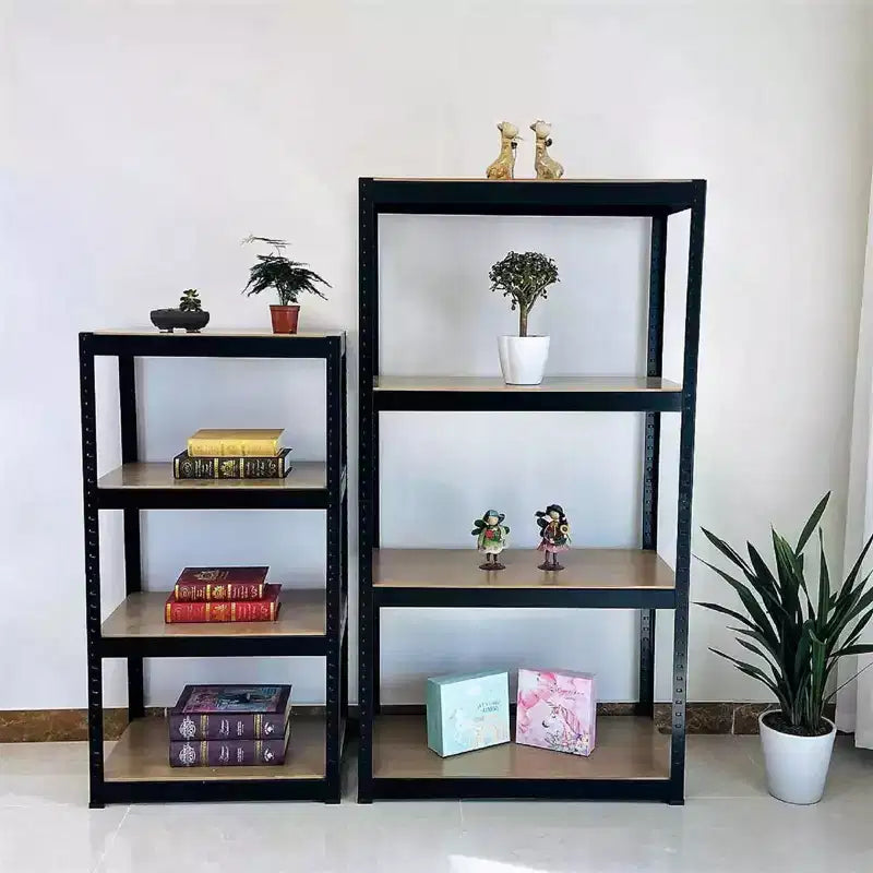 Scaffale portaoggetti in acciaio a 5 ripiani nero, 89,9 cm P x 39,9 cm L x 179,8 cm A