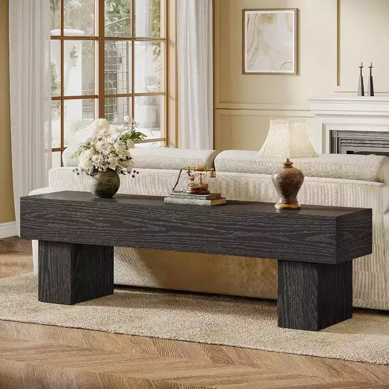 Mobile TV basso 160 cm Nero / Marrone / Marrone e Grigio, con ripiani aperti, per TV da 55-65"