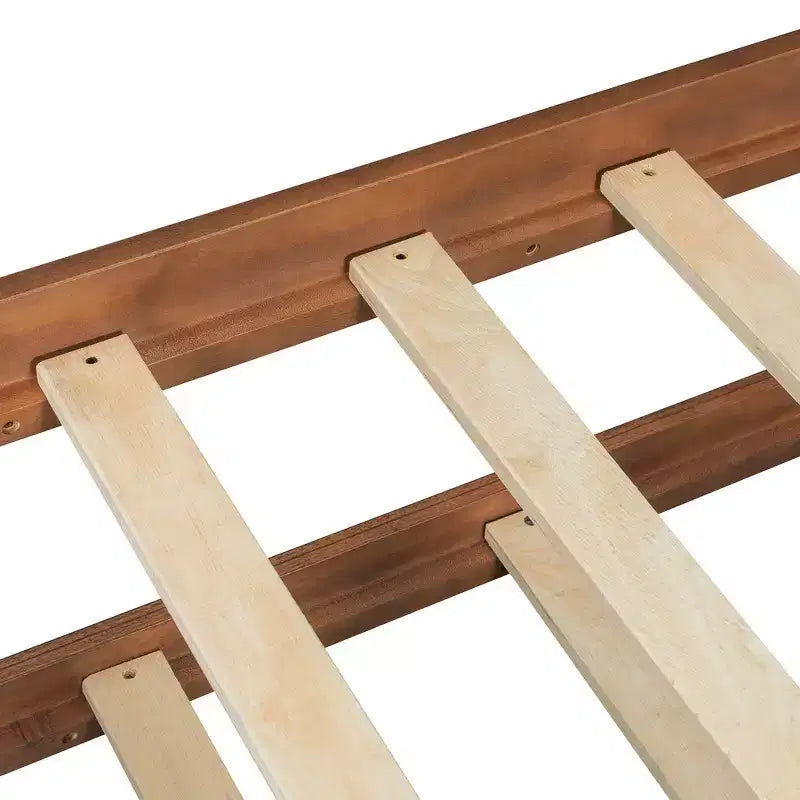 Letto singolo a capanna con letto estraibile, per 2 persone (Grigio/Naturale/Noce/Bianco)