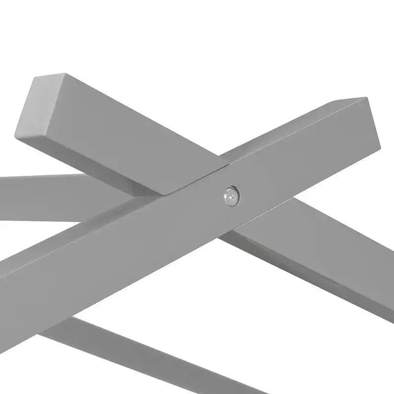 Letto singolo a capanna con letto estraibile, per 2 persone (Grigio/Naturale/Noce/Bianco)