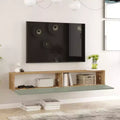 Mobile TV sospeso con stampa UV pino e verde Dubrovnik, 178 cm, con portaoggetti