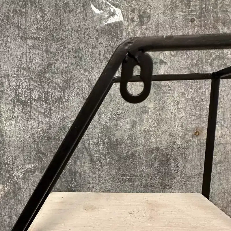 Scaffale da parete in ferro nero e legno, 3 ripiani, 17,5x5x15,4 pollici