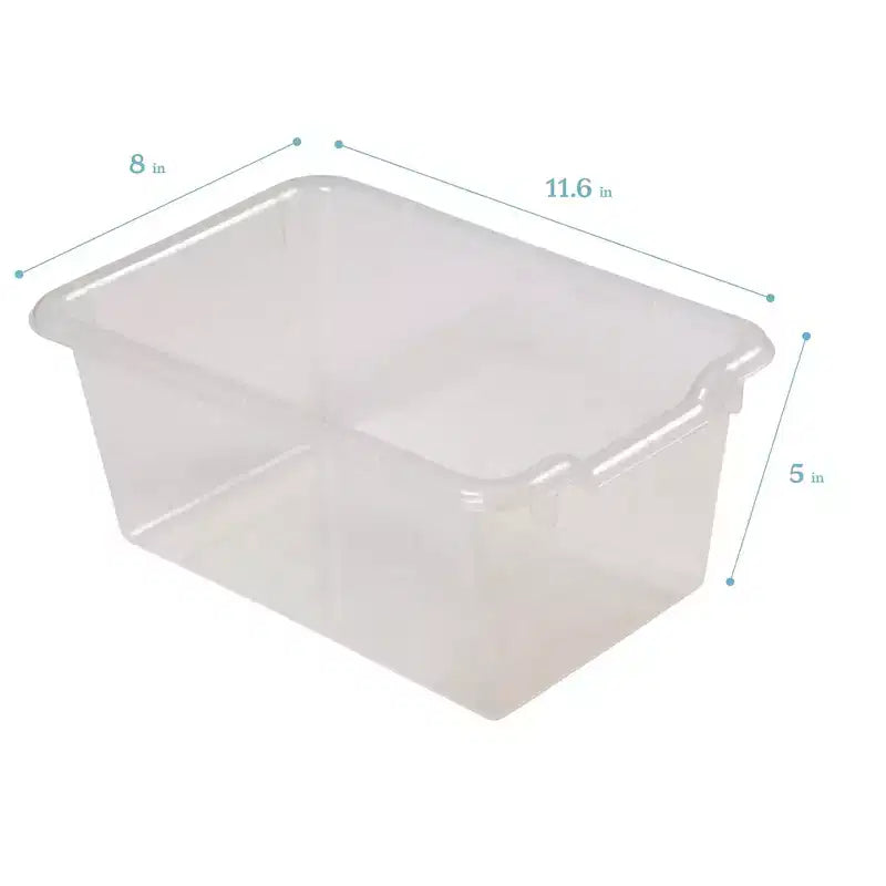 Armadietto portaoggetti mobile con 25 scomparti, 5x5, per bambini, blu/trasparente/contemporaneo/tonalità della terra