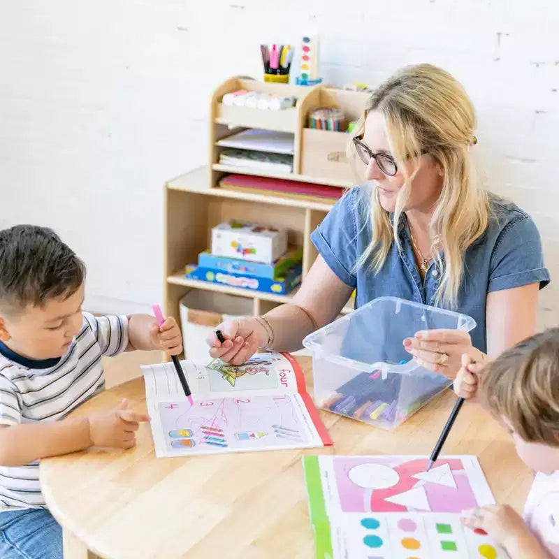 Armadietto portaoggetti mobile con 25 scomparti, 5x5, per bambini, blu/trasparente/contemporaneo/tonalità della terra