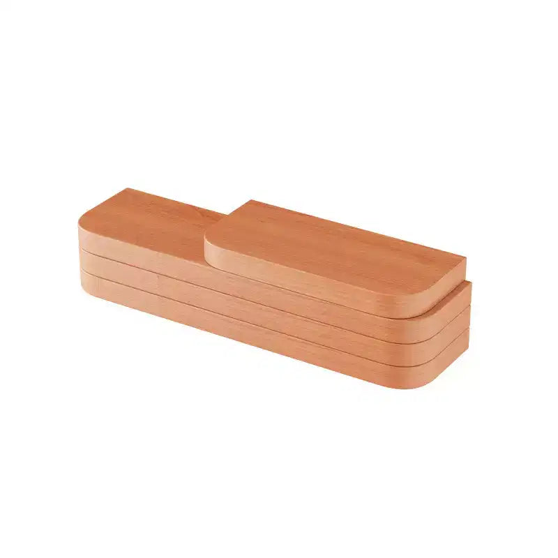 Specchio a parete a figura intera marrone/noce/bianco con pannelli scorrevoli e ganci, 1 persona