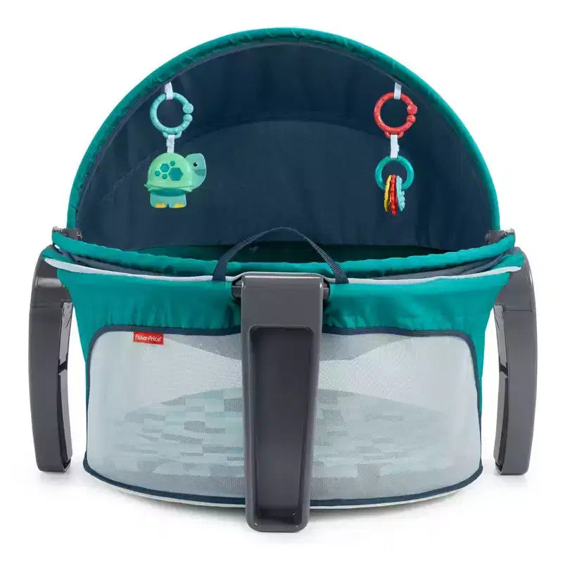 Tendina parasole pieghevole color ottanio per neonati, per 1 bambino