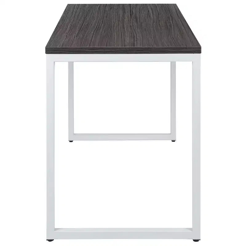 Scrivania da ufficio monoposto moderna industriale, 119 cm, vari colori e opzioni telaio