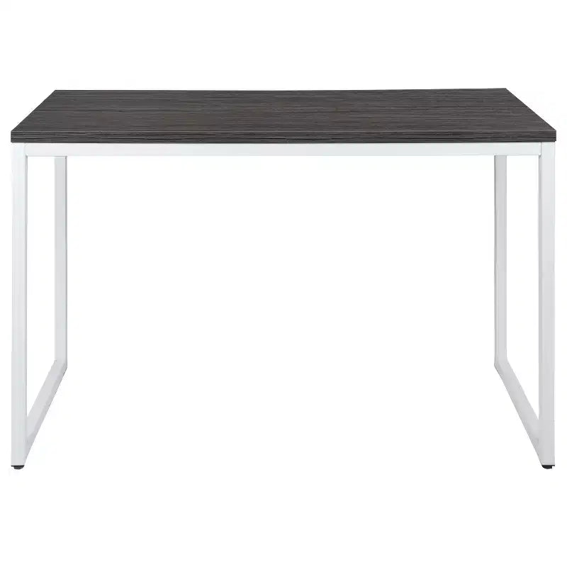 Scrivania da ufficio monoposto moderna industriale, 119 cm, vari colori e opzioni telaio