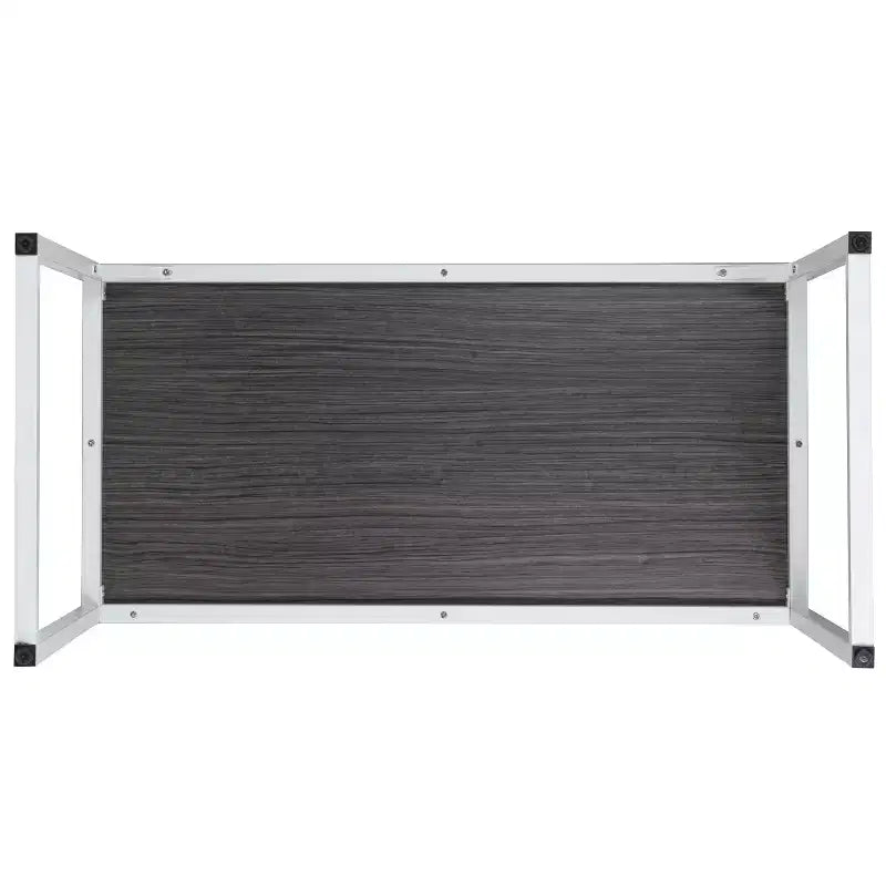 Scrivania da ufficio monoposto moderna industriale, 119 cm, vari colori e opzioni telaio
