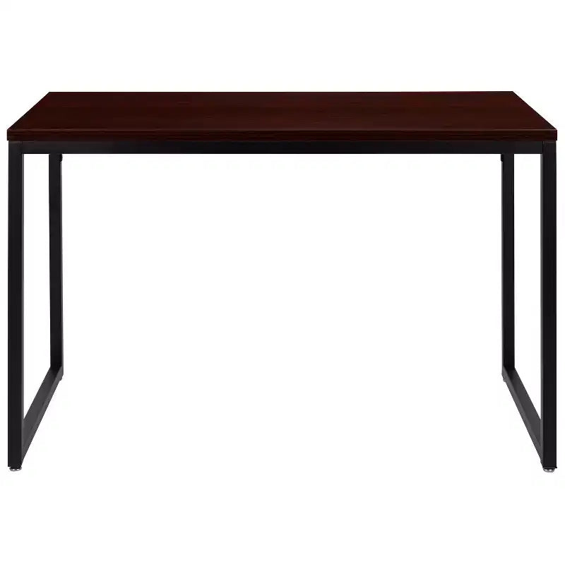 Scrivania da ufficio monoposto moderna industriale, 119 cm, vari colori e opzioni telaio