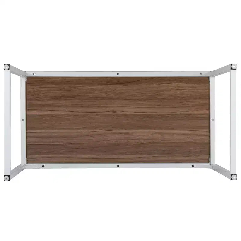 Scrivania da ufficio monoposto moderna industriale, 119 cm, vari colori e opzioni telaio