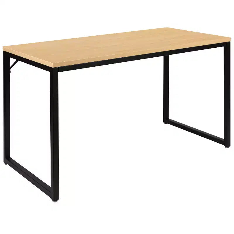 Scrivania da ufficio monoposto moderna industriale, 119 cm, vari colori e opzioni telaio