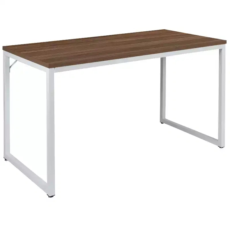 Scrivania da ufficio monoposto moderna industriale, 119 cm, vari colori e opzioni telaio